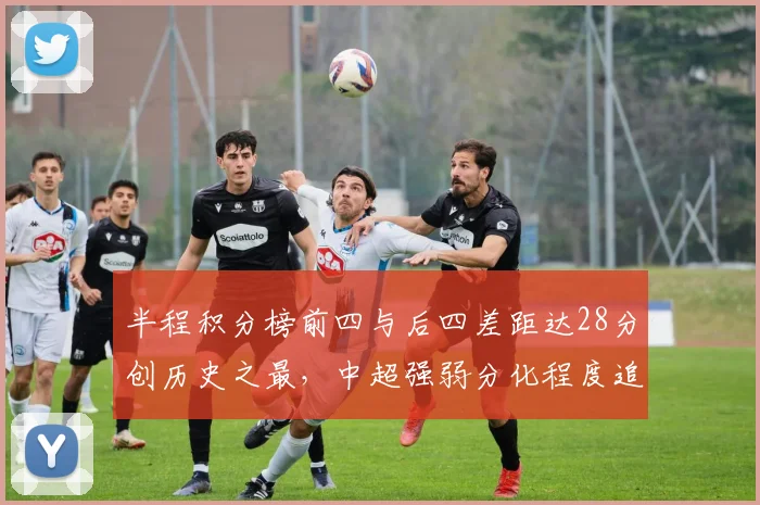 半程积分榜前四与后四差距达28分创历史之最,中超强弱分化程度追平2013赛季
